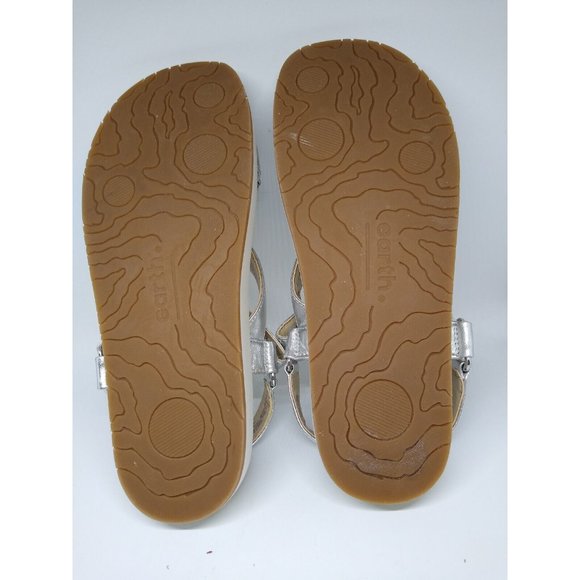 Earth Leather Sport Sandals - Sylt Saba 8.5 Light Silver - Picture 7 of 7